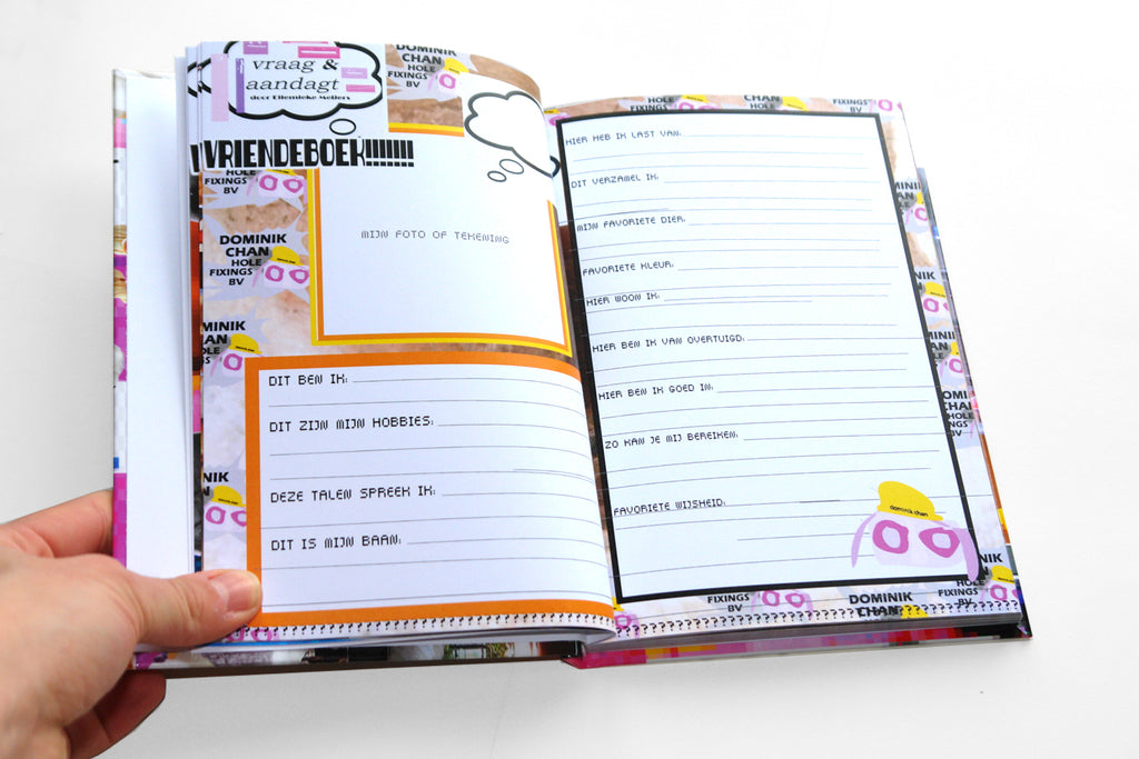 de "vraag en aandagt" IK HEB VRIENDEN vriendeboek