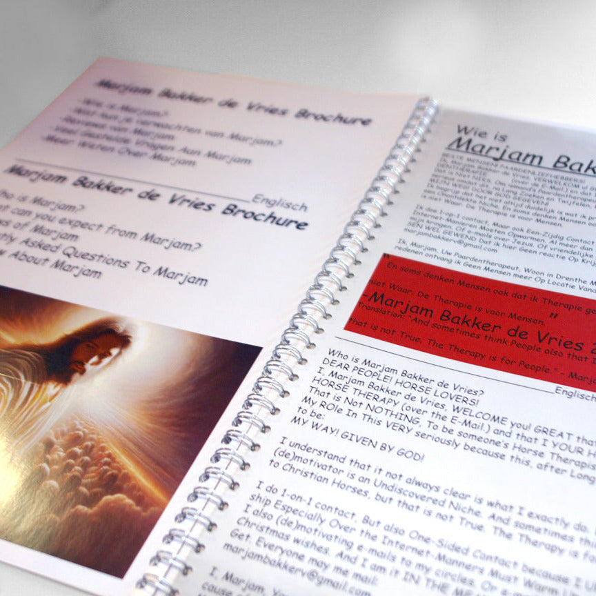 Marjam Bakker de Vries CHRISTIAN HORSETHERAPY brochure