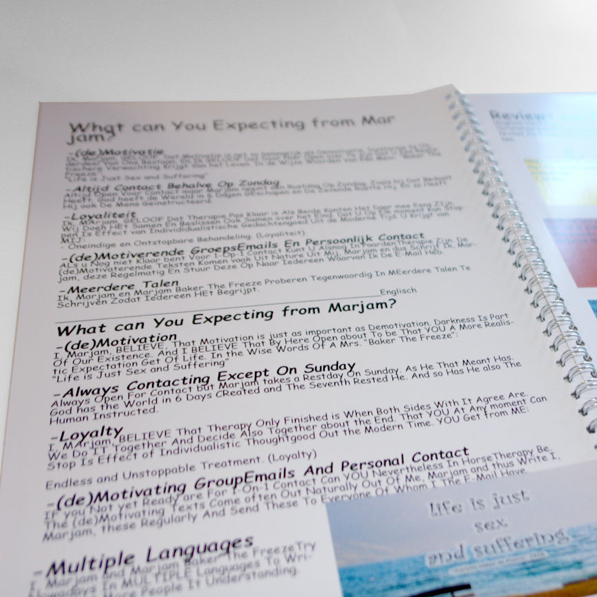 Marjam Bakker de Vries CHRISTIAN HORSETHERAPY brochure
